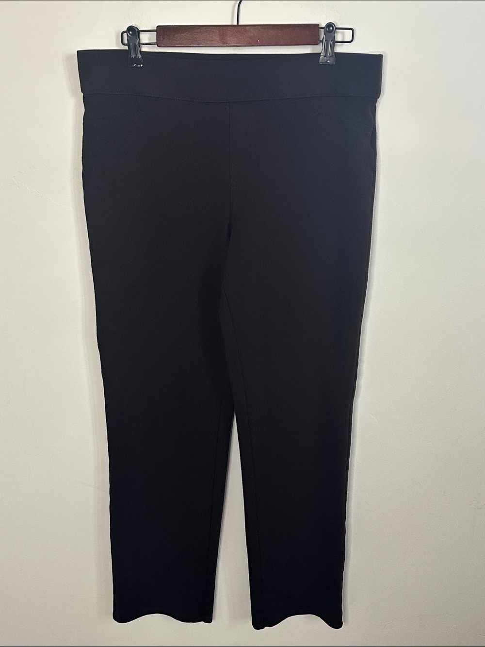 Khakis & Company Chocolate Brown Stretch Ponte Pants Size Large